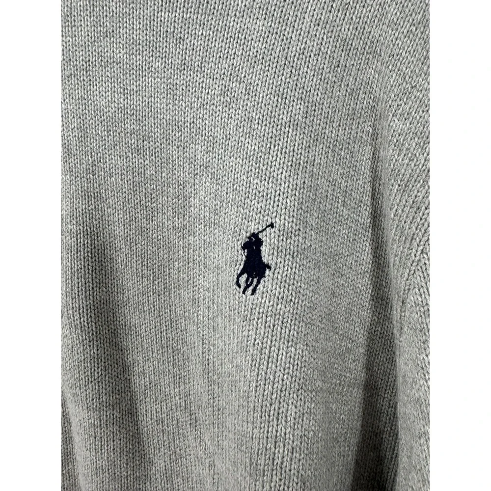 Polo Ralph Lauren Men's Cotton Shaker Half‎ Zip Sweater Knit Pullover Gray XXL